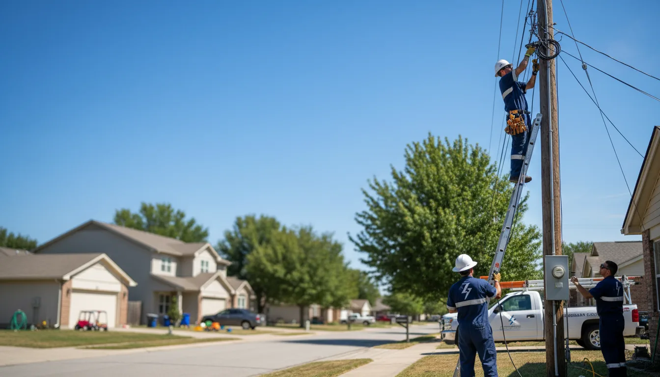 Residential electrician providing installation services in Drasco, AR